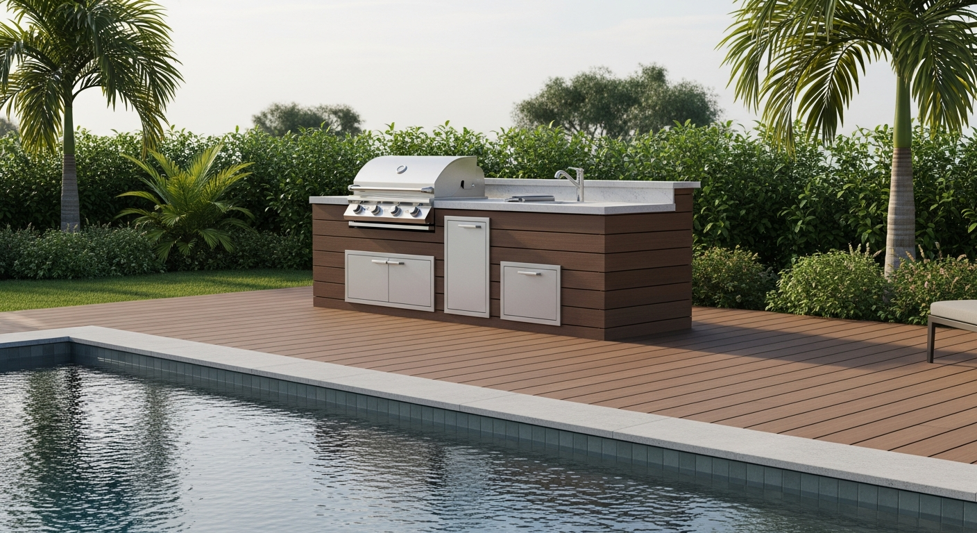 Outdoor Kitchen On Deck
