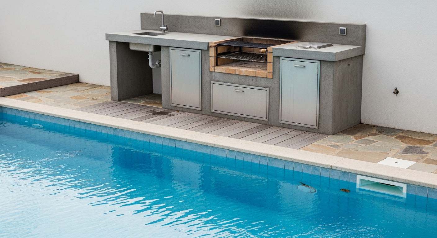 Outdoor Grill Island