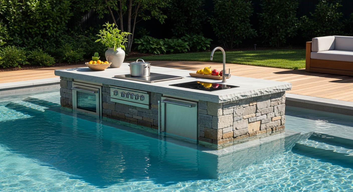 Backyard Kitchen Island