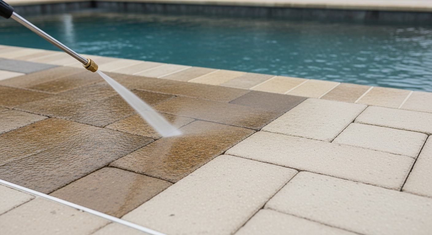 Pressure Cleaning Pavers