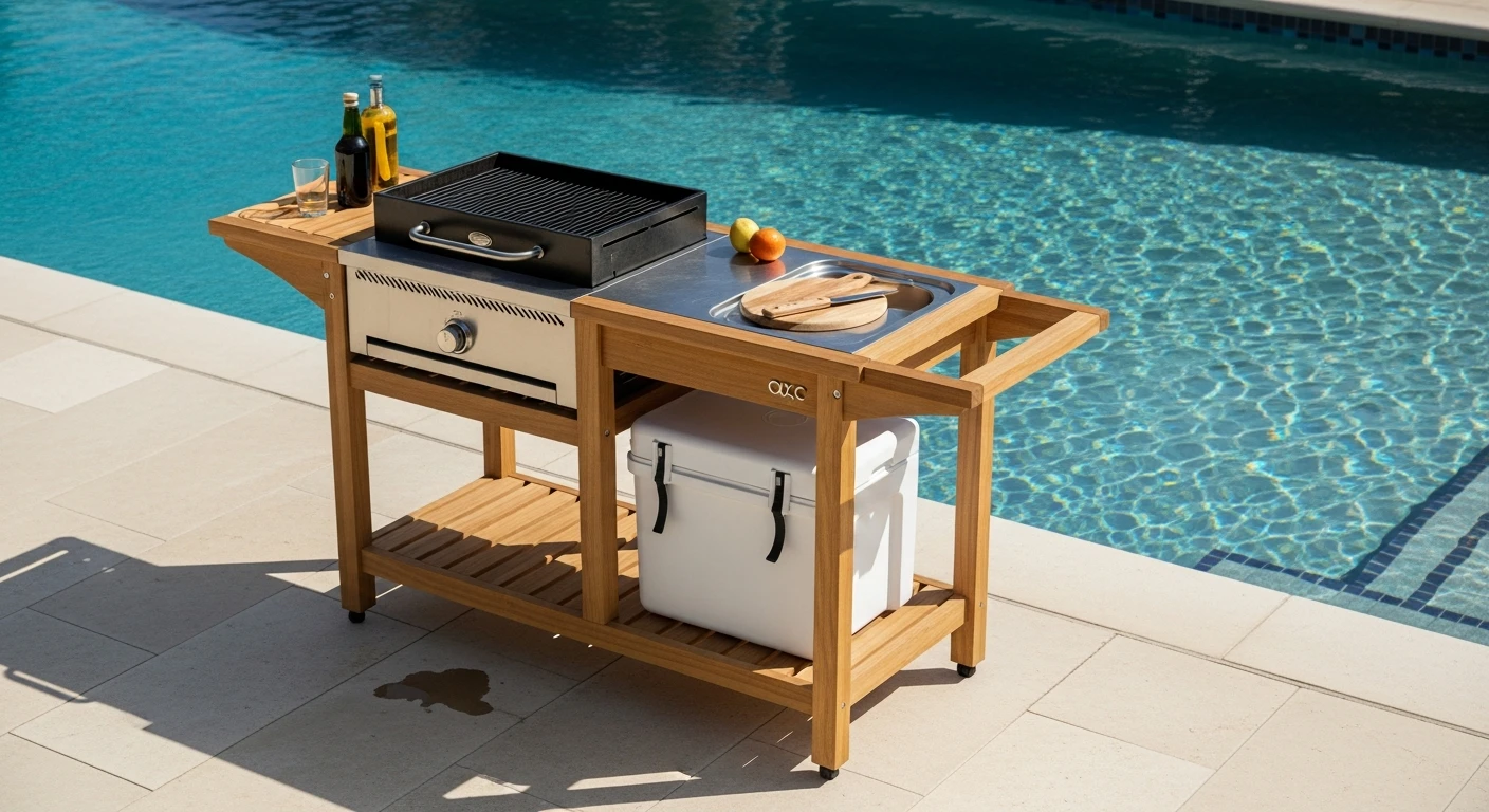 Portable Outdoor Kitchen Island
