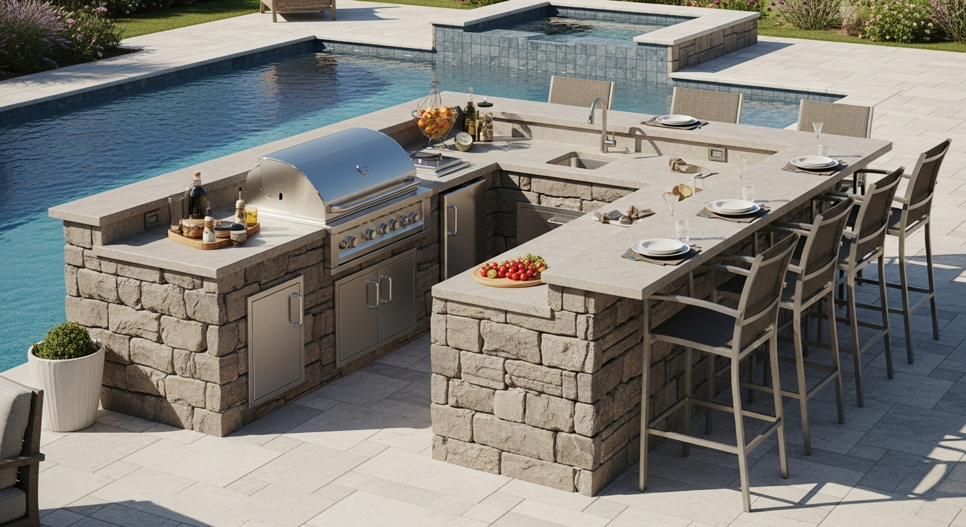 Outdoor Kitchen and Bar