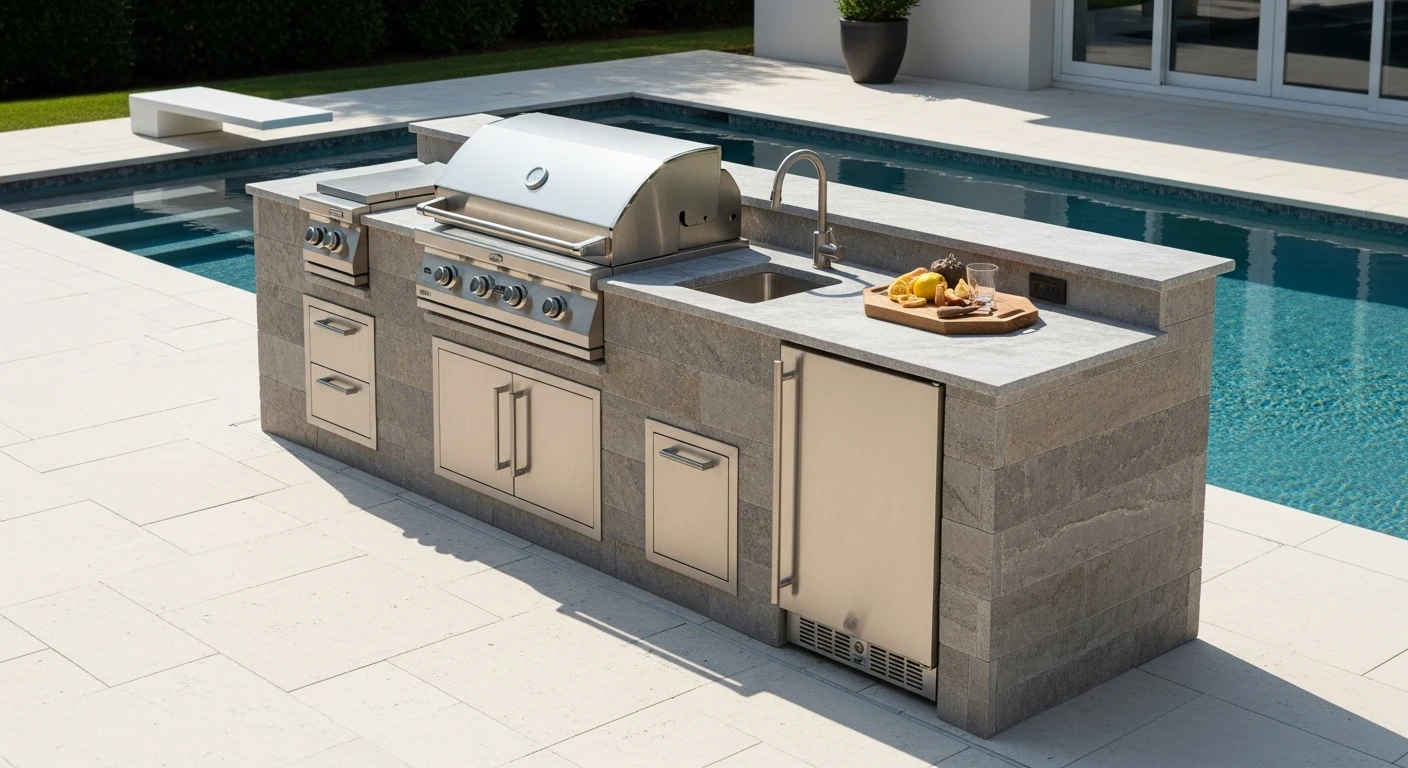 Custom Made Outdoor Kitchen