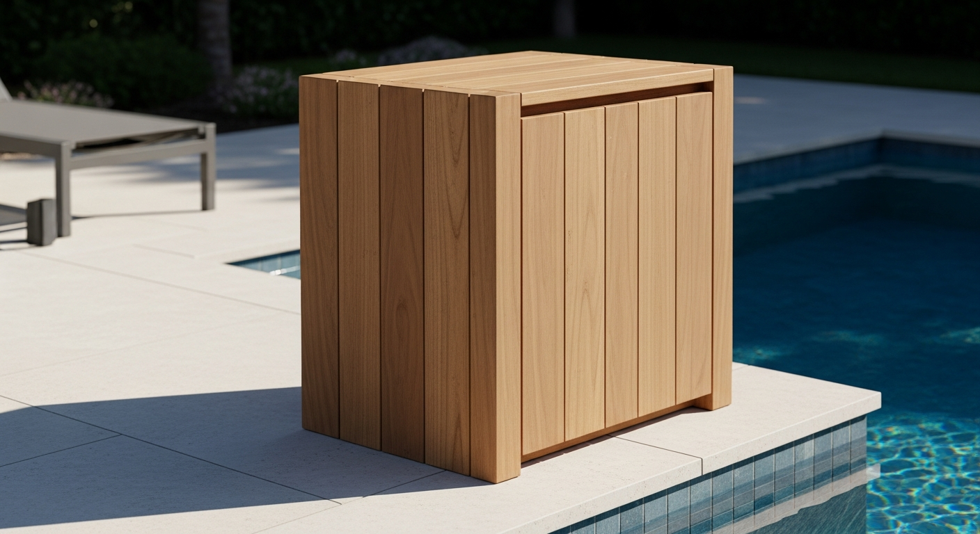 Outdoor Wood Cabinet