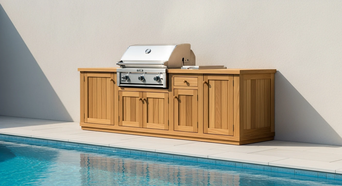 Teak Outdoor Kitchen