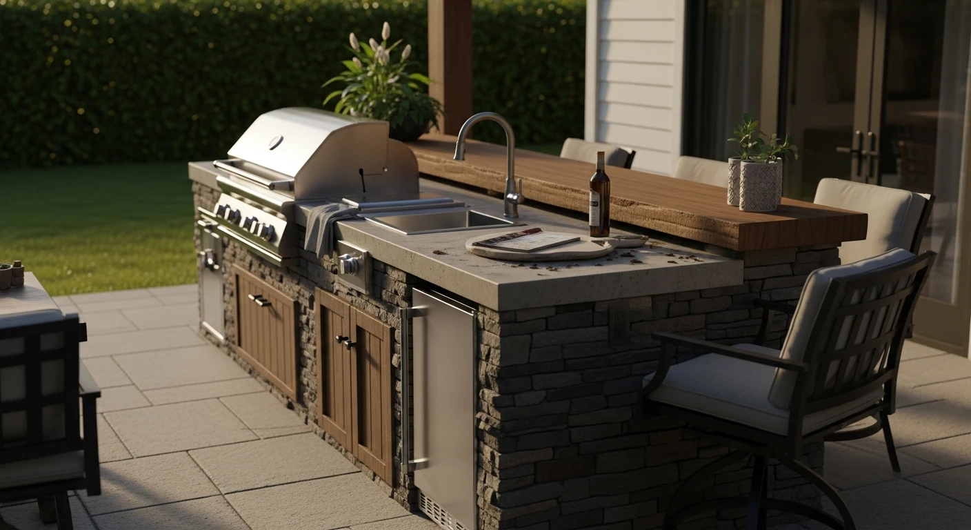 Outdoor Kitchen Island