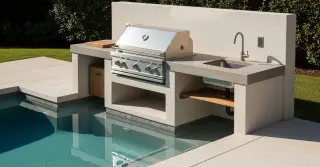 Custom Outdoor BBQ Kitchen