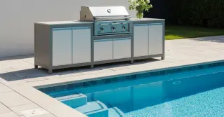 Outdoor BBQ Kitchen Cabinets