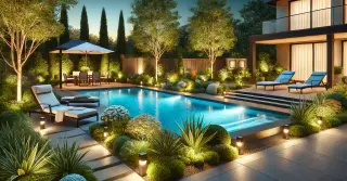 Pool Landscape Lighting Castle Rock CO